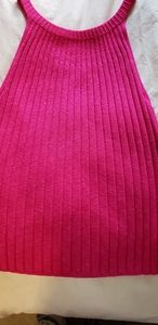 Anthropologie halter knit tank top